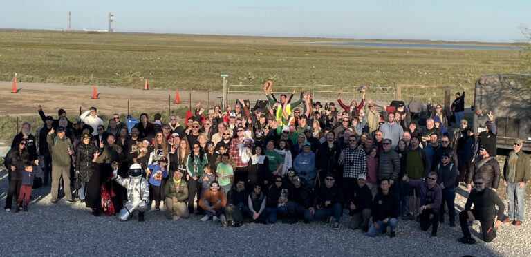 Large group photo of the Rocket Ranch community at the Ranch
